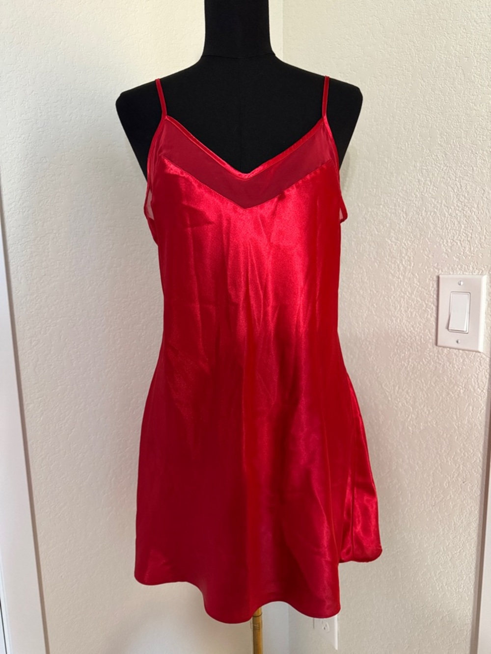 Red Satin Chemise